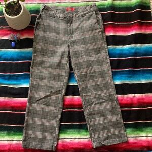 Women’s Juniors Plaid Dickies Straight Leg